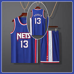 Баскетбольна синя форма Харден 13 Бруклін Ніс Harden No13 Brooklyn Nets сезон 2022