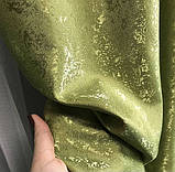 Комплект однотонний жакардових штор на тасьмі 150х270 см Колір Салатовий, фото 3