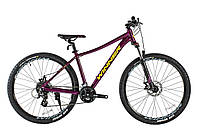 Велосипед женский Winner ALPINA (2х7) фиолетовый 2022 колеса 27,5" размер 17"