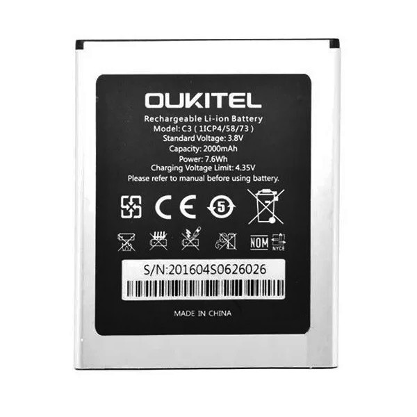 Акумулятор Oukitel C3 hebraves A503 Joy select S-TEL M510 (AAA)