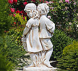 Садова фігура Романтика зі штучного мармуру 90х45х30 см, фото 6