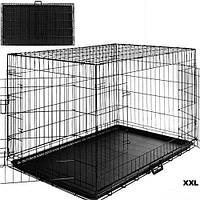 Металева клітка переноска для собак AML (122x76x83) XXL
