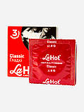 Презервативи латексні гладкі класичні з ароматом м'яти в La Hot Classic паковання 3 штуки, фото 4