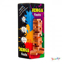 Настольная игра "Jenga Fiesta", на украинском, в кор. 19*6,7*6,7см, ТМ Стратег, Украина