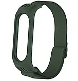 Нейлоновий Ремінець для Xiaomi Mi Band 3/4/5/6 Браслет M3 M4 M5 M6 (Army Green), фото 2