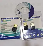 RTL8761B USB-Ключ Bluetooth 5.0 Адаптер Приймач Бездротовий Музичний Мініредавач з Низькою Затримкою, фото 5