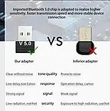 Дворежимний Bluetooth 5,0 Адаптер Бездротовий Приймач Передавач USB 3 Мбіт/с, фото 3