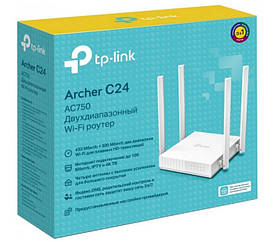 WI-FI Маршрутизатор Двохдіапазонний TP-Link  Archer C24 -4 антени