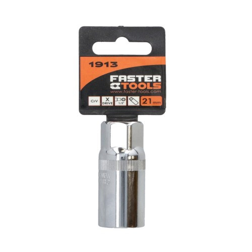 Головка свічна FasterTools 1/2' 16 мм (E1912)