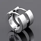 2 шт. Модні чоловічі Сережки-Кліпси з неіржавкої сталі Готичні Панк, фото 2