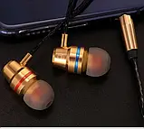 Металеві навушники 3.5 мм Гарнітура з Мікрофоном Суперзвук, фото 2