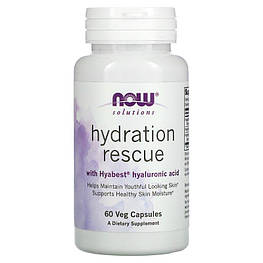 Hydration Rescue with Hyaluronic Acid Now Foods 60 капсул
