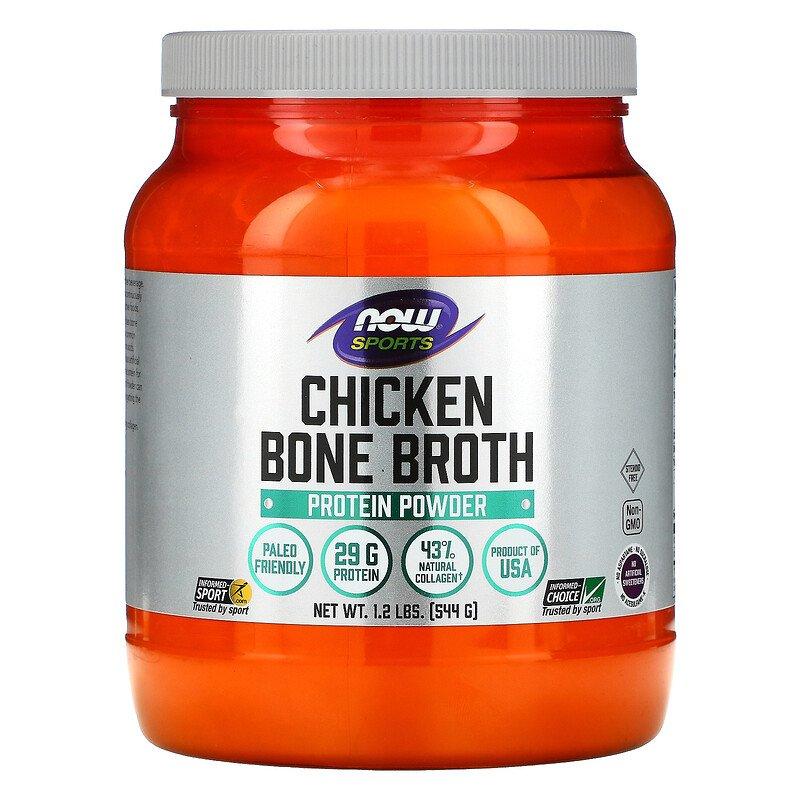 Chicken Bone Broth Protein Powder Now Foods 544 г