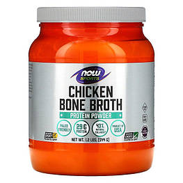 Chicken Bone Broth Protein Powder Now Foods 544 г