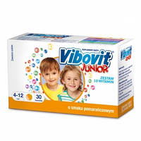 Vibovit Junior - вітаміни для дітей віком від 4 до 12 років, аромат апельсина, 30 саше