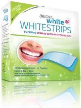 BRIGHT WHITE WHITESTRIPS SUPREME Відбілюючі смужки відбілюючого гелю, 28 штук
