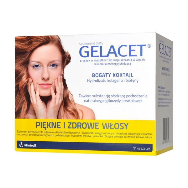 Gelacet розчинні порошок для волосся, 21 шт