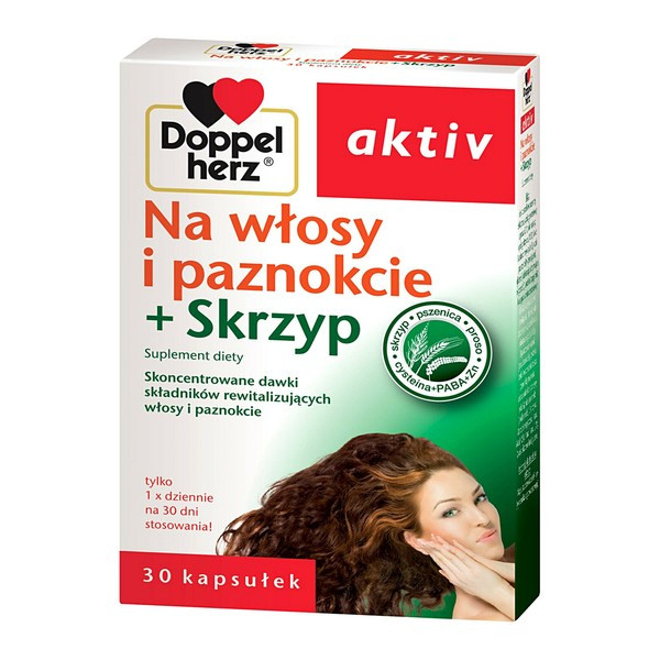 Doppelherz aktiv на волосся і нігті + Хвощ, 30 шт