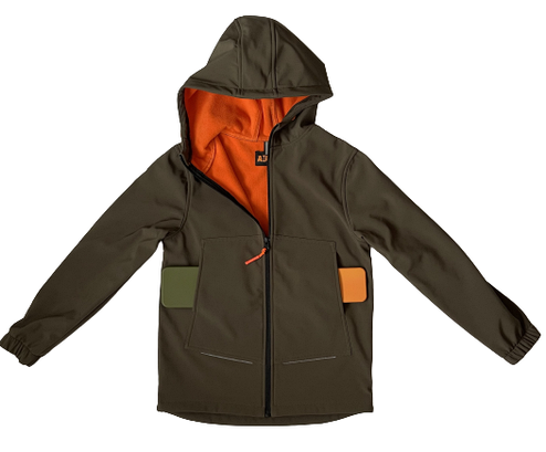 Куртка дитяча Soft-Shell флісова колір Олива, фото 1