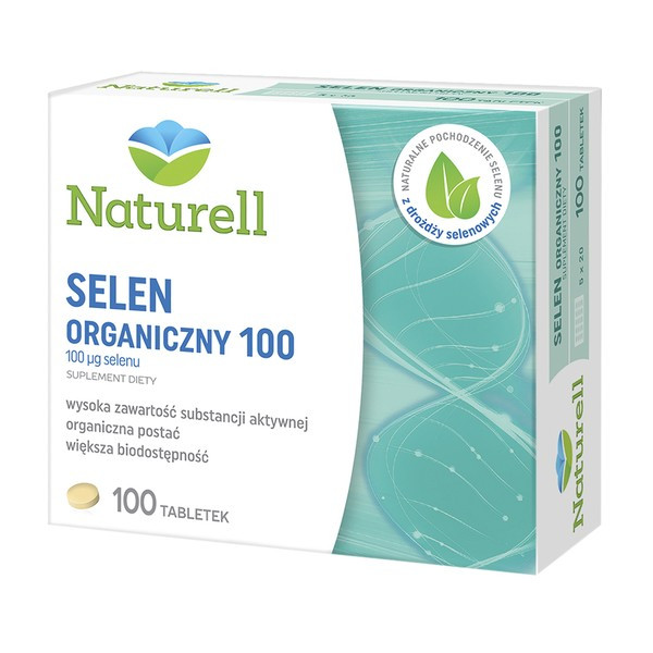 Naturell Selen Organiczny 100 (органический) - для волос, кожи и ногтей 100 шт.