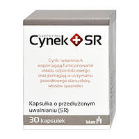 Cynek + SR - цинк для волосся, шкіри та нігтів, 30 твердих капсул