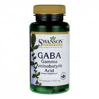 Swanson GABA - гамма-аміномасляна кислота, 500 мг, 100 кап.