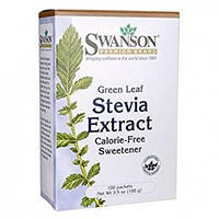 Swanson Stevia Extract - экстракт стевии, 100 пакетиков