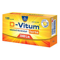 D-Vitum Forte 2000 j.m., капсули з вітаміном D для дорослих, 120 шт.