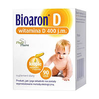 Bioaron D, 400 j.m. Вітамін D - краплі вичавлені з капсули, 90 шт.