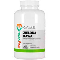 Zielona Kawa - экстракт зеленого кофе для снижения аппетита, 1000 мг, 250 кап.