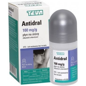 Antidral - лосьйон усуває неприємні симптоми, пов'язані з надмірною пітливістю, 50 мл