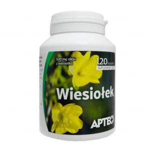 Apteo Масло Примули (Wiesiolek) - для здоров'я і молодості шкіри, 500 мг, 120 кап.