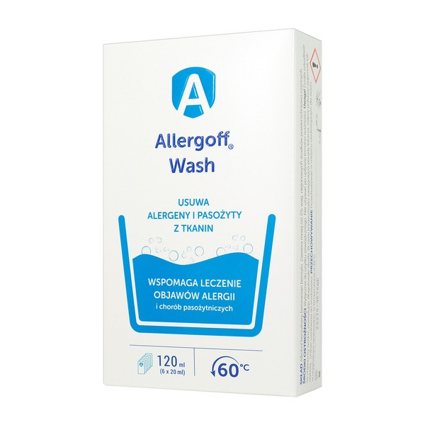 Allergoff (Аллергофф) - акарицидну добавка для усунення алергенів при пранні, 6х20 мл