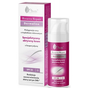 AVA Rosacea Repair SPF 25 - денний крем для обличчя з гесперидином при розацеа, 50 мл