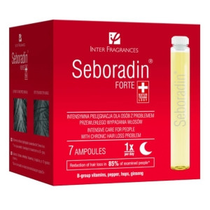 Seboradin Forte - засіб від випадіння та потоншення волосся, 7 амп. x 5,5 мл