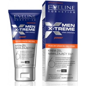 EVELINE MenX-Treme Power - крем-гель зволожуючий від ознак втоми 6 в 1, 50 мл