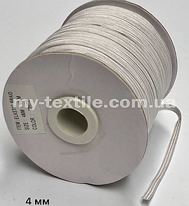 Гумка еластична 4 мм Біла