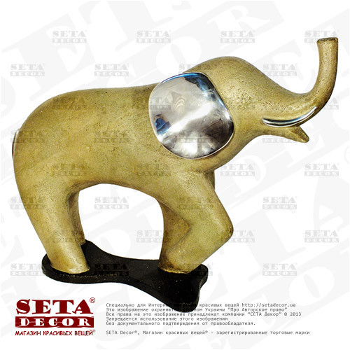 Миниатюрная скульптура Слон каменная крошка (статуэтка, фигурка). - фото 1 - id-p247297135