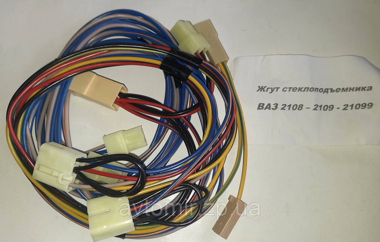 Джгут склопідіймачів Ваз 2108,2109,21099 на 2 двері Камаєнець-Подовський