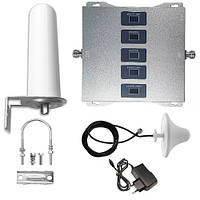 GSM репітер 5 діапазонів 800 900 1800 2100 2600, підсилювач зв'язку 3G 4G LTE