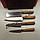 Набір ножів Damascus DK-OK 4004-E olivewood handle 5 предм. AUS-10 сталь 67 шарів, фото 8
