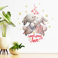 Наклейка виниловая Zatarga "Сладкая любовь" размер листа М 500х540мм матовая