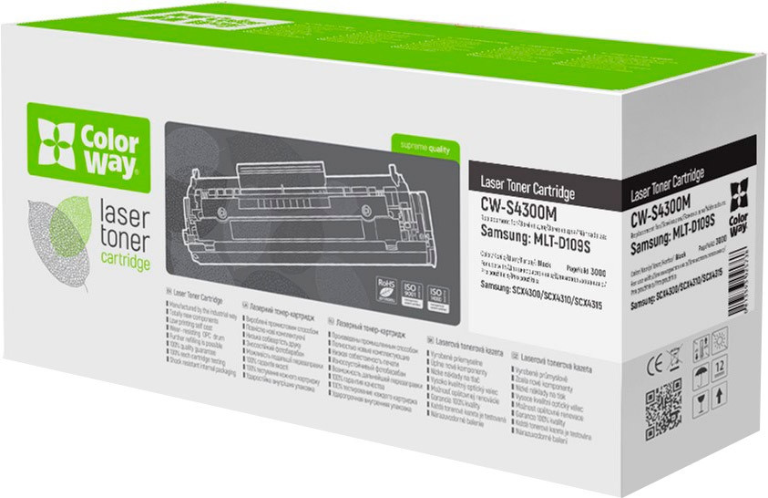Картридж ColorWay Samsung MLT-D109S SCX-4300 (CW-S4300M), фото 1