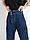 Жіночі широкі джинси з кишенями, кюлоти, палацо, штани джинсові кльош, карго., фото 8