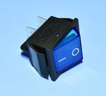 Вимикач 220В IRS-201-1А синій 2-групи ON-OFF, PRK0006C