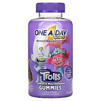 Bayer One-A-Day Trolls Kid's Complete Multivitamin Gummies 180 конфет