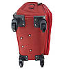 Дорожня валіза тканинна велика (L) на чотирьох колесах червона, фото 6