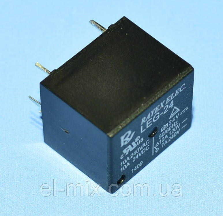 Реле 24V 1группа LEG-24 (10А 240V) герметичное 5рin on-on Rayex - фото 5 - id-p246473976