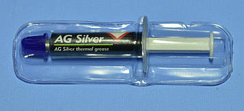 Паста термопровідна Silver 1g 3.8Вт/м.К шприц-1гр AG CHE1593