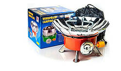 Портативний газовий пальник з вітрозахистом